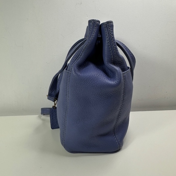 Coach Vintage - Sonoma 2-Handle Bucket Bag 4923, Pebbled - Periwinkle, USA 90s - Picture 4 of 14
